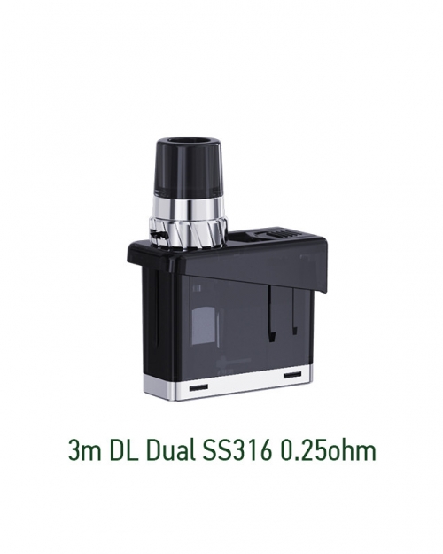 WISMEC PREVA 3ML DL DUAL SS316 0.25OHM POD ΔΕΞΑΜΕΝΗ